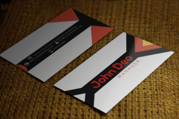 like us +1 us Triangle Commercial Business Card Template PSD