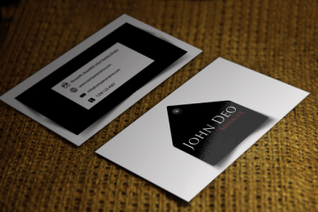 free business card templates download modern black an white business card