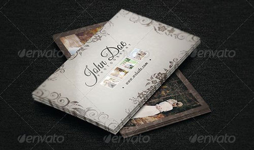 photographer business card template