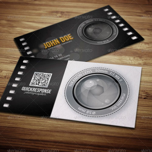 photographer business card template