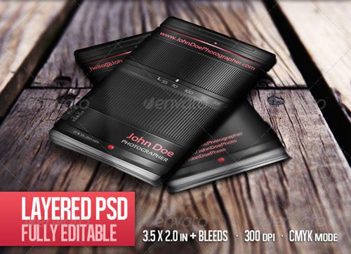 Photographer name Card